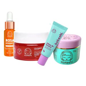 Kit Renovadores Geleia De Colágeno Rosa Mosqueta Kokeshi